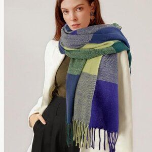 Colorful Soft Oversized Fall Scarf – Warm, Stylish
